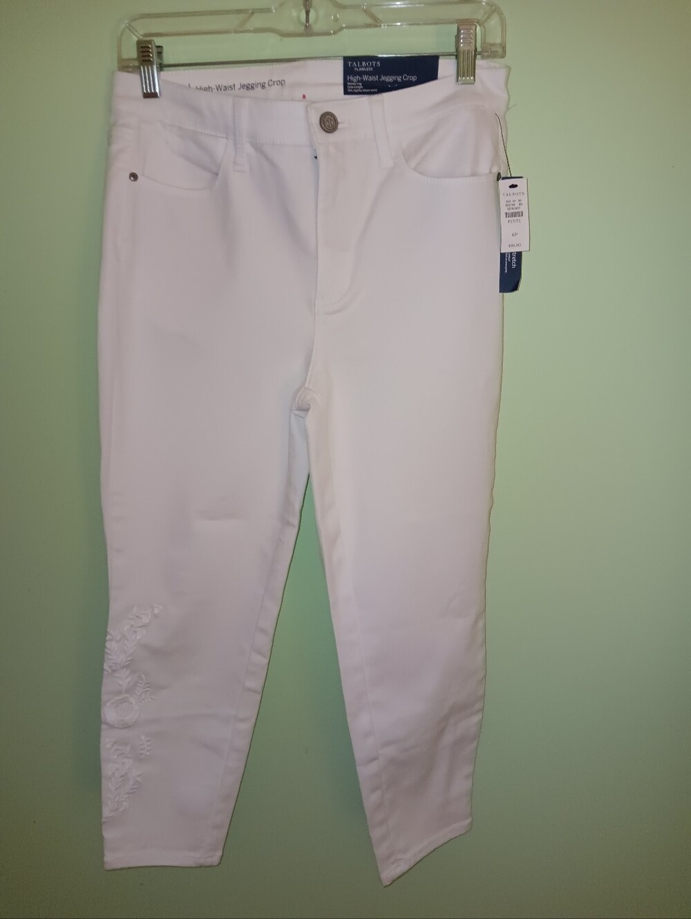 New Talbots Flawless High Rise Jegging Crop Pants 6P